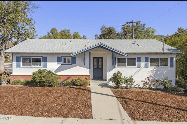 406 Santa Ana St, Ojai, CA 93023 - view of front of home featuring roof with shingles and brick siding