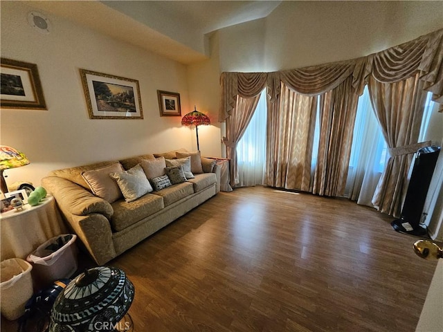 14001 Rabbit Rd, Sylmar, CA 91342 - living room featuring wood finished floors