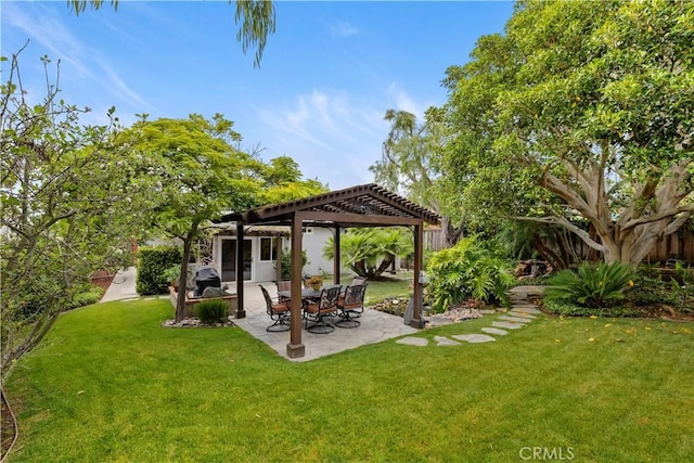 129 Five Crowns Way, Encinitas, CA 92024 - view of yard with a pergola and a patio area