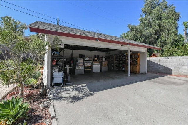 5295 Bronson Way, Riverside, CA 92506 - view of car parking with a garage