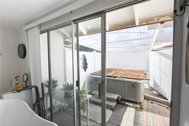 5295 Bronson Way, Riverside, CA 92506 - interior space featuring a hot tub
