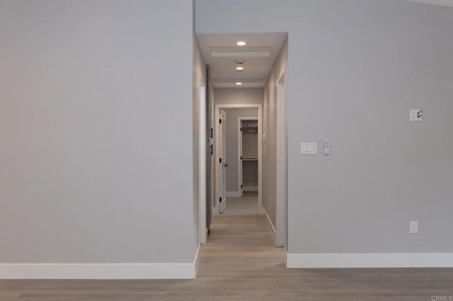 13233 Beechtree St, Lakeside, CA 92040 - corridor with light wood-style floors and recessed lighting