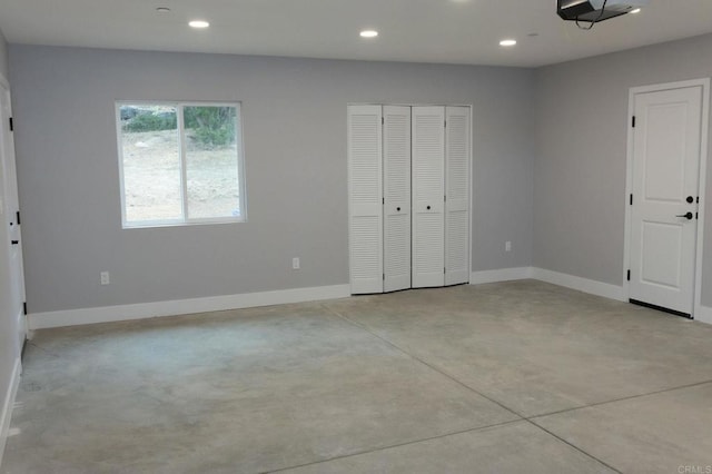 13233 Beechtree St, Lakeside, CA 92040 - unfurnished bedroom with finished concrete flooring and recessed lighting