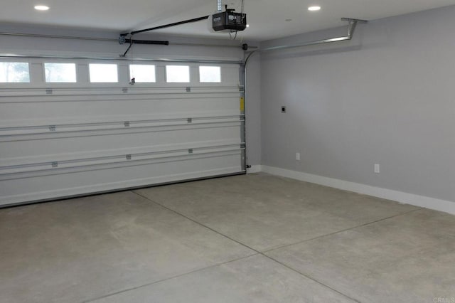 13233 Beechtree St, Lakeside, CA 92040 - garage featuring a garage door opener and recessed lighting