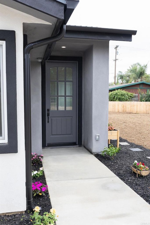 13233 Beechtree St, Lakeside, CA 92040 - doorway to property with stucco siding