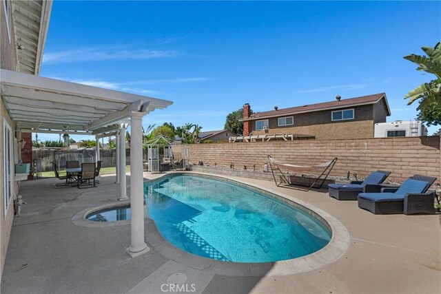13520 Preciado Ave, Chino, CA 91710 - view of swimming pool with a patio and a fenced backyard