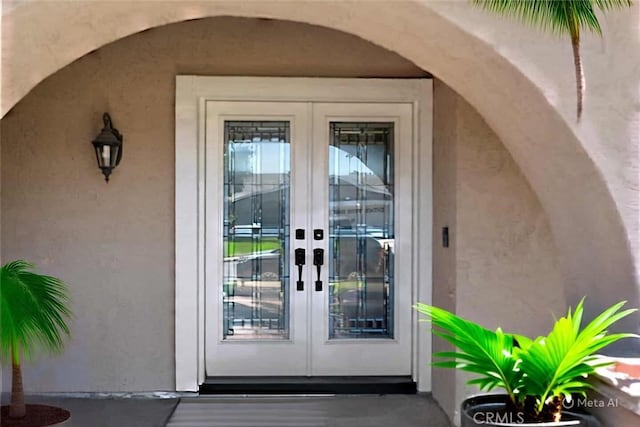 13520 Preciado Ave, Chino, CA 91710 - entrance to property with french doors and stucco siding