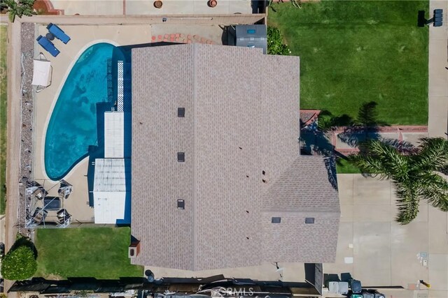 13520 Preciado Ave, Chino, CA 91710 - aerial view of property and surrounding area with a pool area