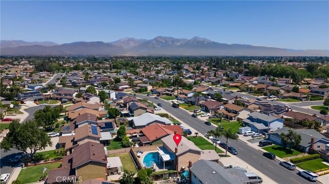13520 Preciado Ave, Chino, CA 91710 - aerial view of residential area with a mountainous background and a pool
