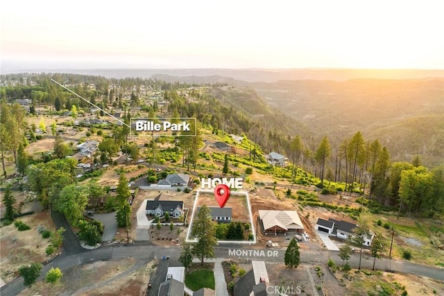 8412 Montna Dr, Paradise, CA 95969 - aerial view at dusk