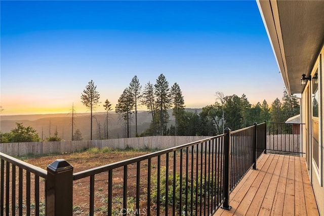 8412 Montna Dr, Paradise, CA 95969 - view of deck at dusk