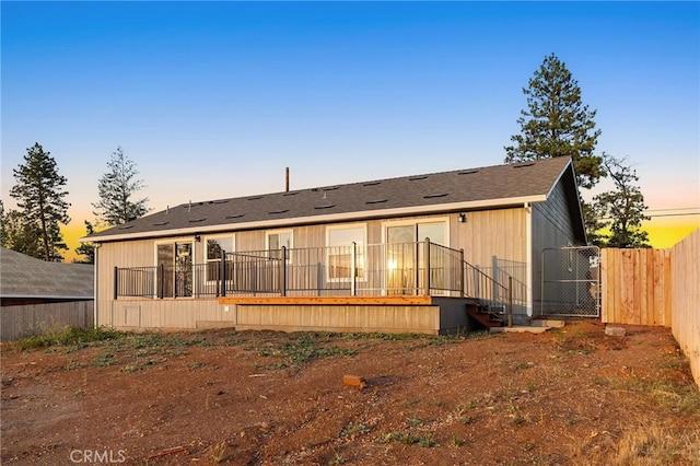8412 Montna Dr, Paradise, CA 95969 - back of house featuring a deck