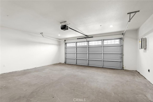 8412 Montna Dr, Paradise, CA 95969 - garage with a garage door opener and electric panel