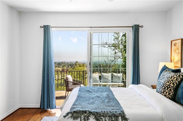 632 Hartwell Ct, Altadena, CA 91001 - bedroom with wood finished floors and baseboards