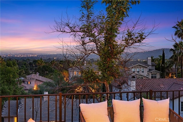 632 Hartwell Ct, Altadena, CA 91001 - view of balcony at dusk