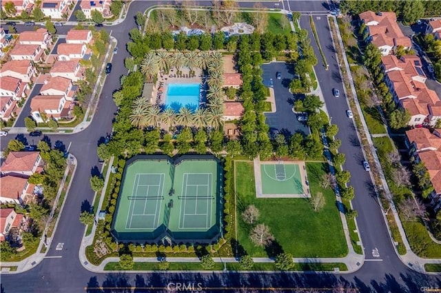 176 Overbrook, Irvine, CA 92620 - aerial view of property's location with a pool and nearby suburban area