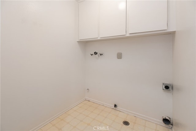 10025 Lubao Ave, Chatsworth, CA 91311 - washroom featuring light floors, cabinet space, washer hookup, electric dryer hookup, and hookup for a gas dryer