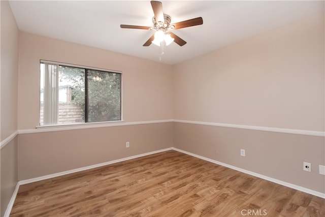 10025 Lubao Ave, Chatsworth, CA 91311 - empty room featuring wood finished floors and a ceiling fan