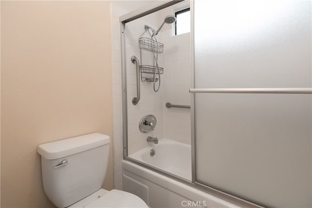 10025 Lubao Ave, Chatsworth, CA 91311 - bathroom with toilet and combined bath / shower with glass door
