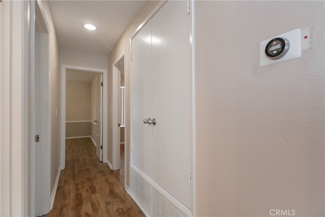 10025 Lubao Ave, Chatsworth, CA 91311 - corridor featuring wood finished floors and recessed lighting