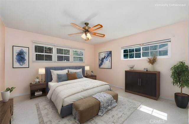 1333 E Tudor St, Covina, CA 91724 - bedroom featuring light colored carpet and a ceiling fan