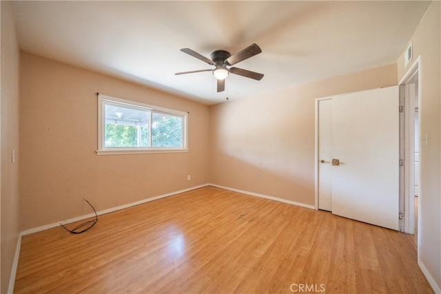 1577 Hawthorne Ave, Chico, CA 95926 - spare room featuring light wood-style floors and a ceiling fan