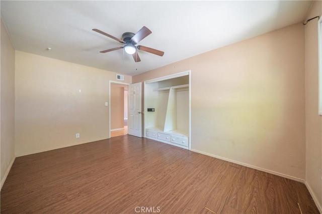 1577 Hawthorne Ave, Chico, CA 95926 - spare room with wood finished floors and a ceiling fan