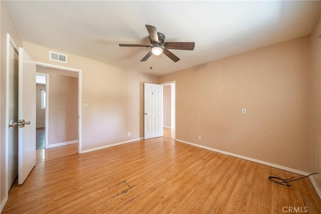 1577 Hawthorne Ave, Chico, CA 95926 - unfurnished room featuring light wood-type flooring and ceiling fan