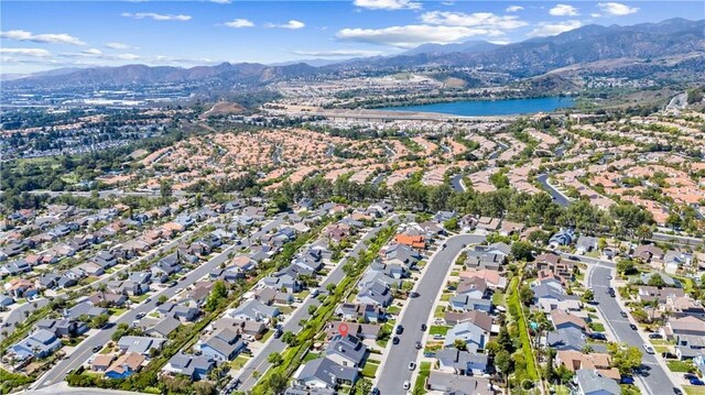 21751 Lanar, Mission Viejo, CA 92692 - aerial overview of property's location featuring a water and mountain view and nearby suburban area