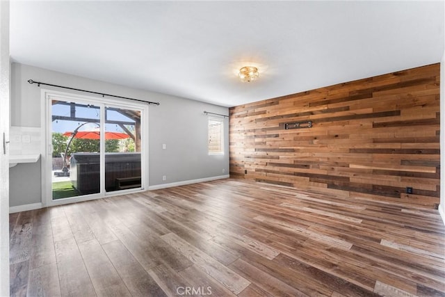 21751 Lanar, Mission Viejo, CA 92692 - empty room with wood finished floors and wood walls