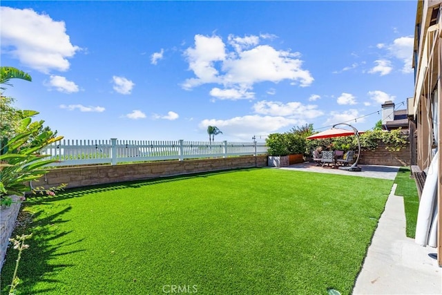 21751 Lanar, Mission Viejo, CA 92692 - fenced backyard featuring a patio