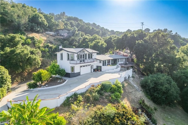 14757 Rockhill Dr, Hacienda Heights, CA 91745 - aerial view of property and surrounding area featuring a heavily wooded area