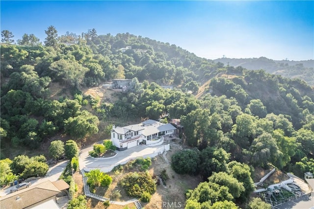 14757 Rockhill Dr, Hacienda Heights, CA 91745 - aerial view of property and surrounding area featuring a heavily wooded area