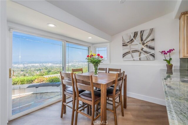 14757 Rockhill Dr, Hacienda Heights, CA 91745 - dining area featuring wood finished floors and recessed lighting