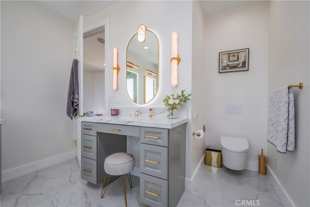 14757 Rockhill Dr, Hacienda Heights, CA 91745 - bathroom featuring marble look tile flooring and vanity
