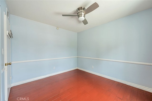 20129 Halsted St, Chatsworth, CA 91311 - empty room featuring a ceiling fan and wood finished floors
