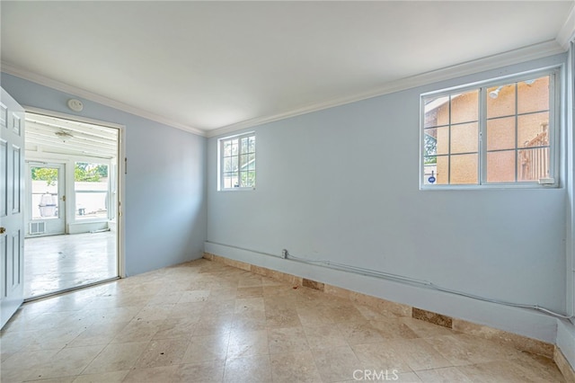 20129 Halsted St, Chatsworth, CA 91311 - empty room featuring crown molding and baseboards
