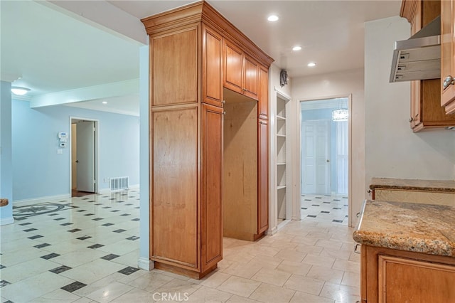 20129 Halsted St, Chatsworth, CA 91311 - hall featuring recessed lighting and baseboards