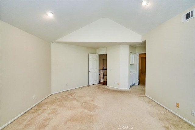 26821 Moore Oaks Rd, Laguna Hills, CA 92653 - unfurnished bedroom featuring light colored carpet and vaulted ceiling