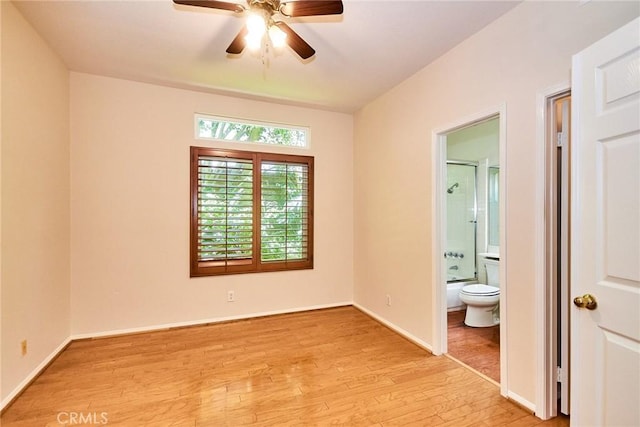 26821 Moore Oaks Rd, Laguna Hills, CA 92653 - empty room featuring light wood-type flooring and a ceiling fan