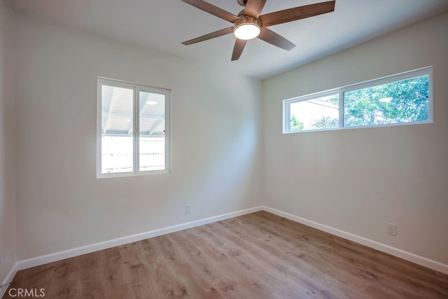 10028 Judy Ct, Riverside, CA 92503 - unfurnished room featuring light wood-style flooring and ceiling fan