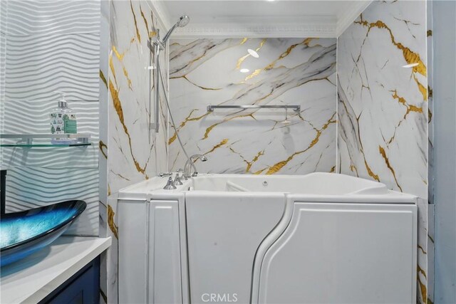 100 Atlantic Ave Unit 1012, Long Beach, CA 90802 - bathroom with a tub to relax in and vanity