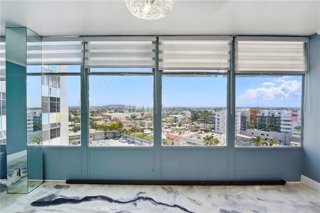 100 Atlantic Ave Unit 1012, Long Beach, CA 90802 - unfurnished sunroom featuring a view of city