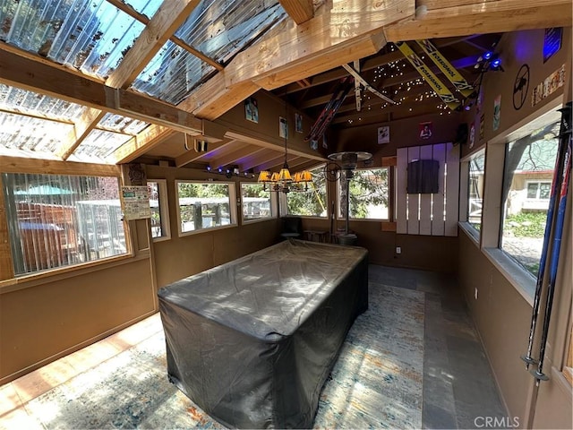 41379 Rainbow Ln, Forest Falls, CA 92339 - sunroom featuring billiards table