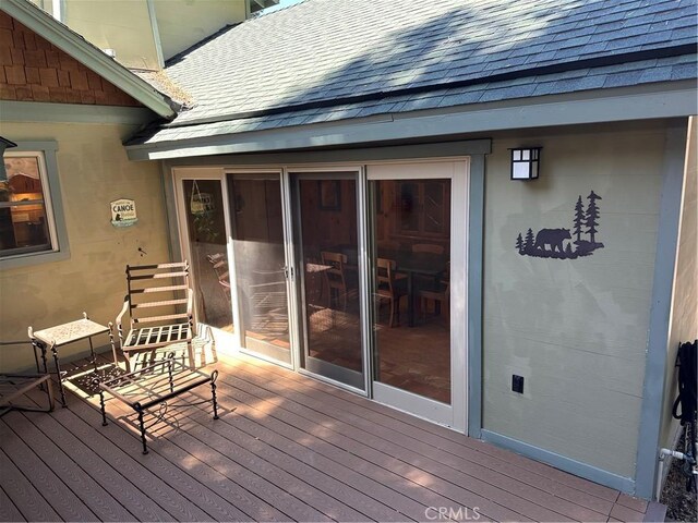 41379 Rainbow Ln, Forest Falls, CA 92339 - view of wooden terrace