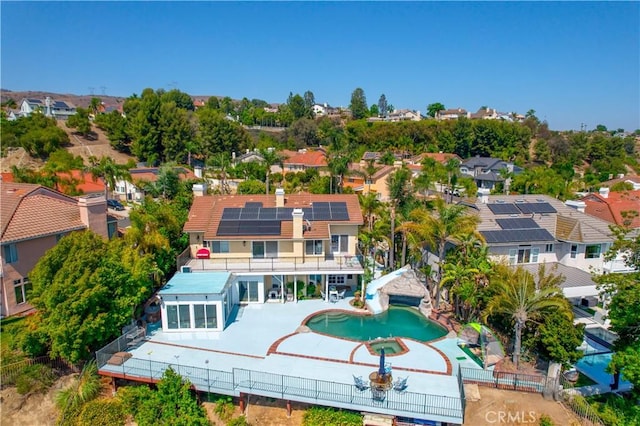 21620 Brisbane Way, Yorba Linda, CA 92887 - aerial perspective of suburban area with a pool