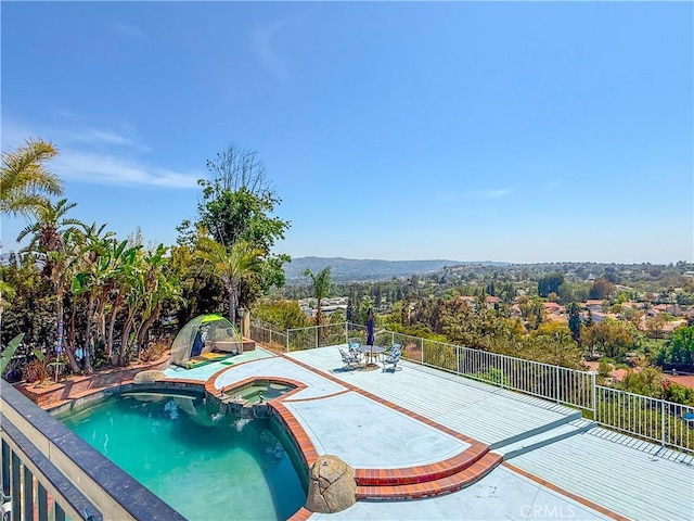 21620 Brisbane Way, Yorba Linda, CA 92887 - view of pool with a pool with connected hot tub