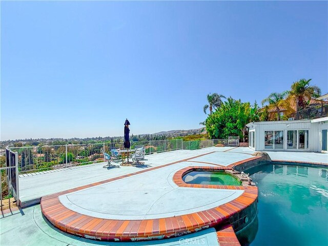 21620 Brisbane Way, Yorba Linda, CA 92887 - view of pool with a pool with connected hot tub and a patio