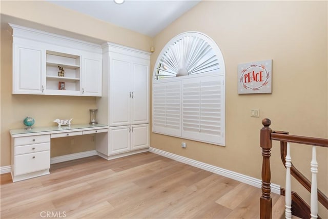 21620 Brisbane Way, Yorba Linda, CA 92887 - office area with built in desk and light wood-style floors