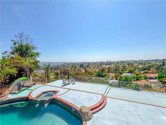 21620 Brisbane Way, Yorba Linda, CA 92887 - view of swimming pool featuring a pool with connected hot tub